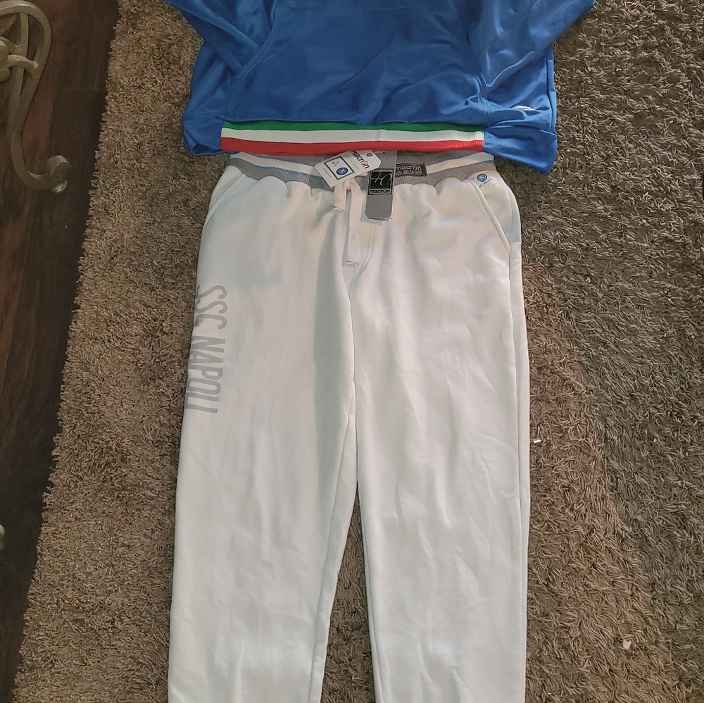 Macron SSC NAPOLI  offial player warm-up pants. M
